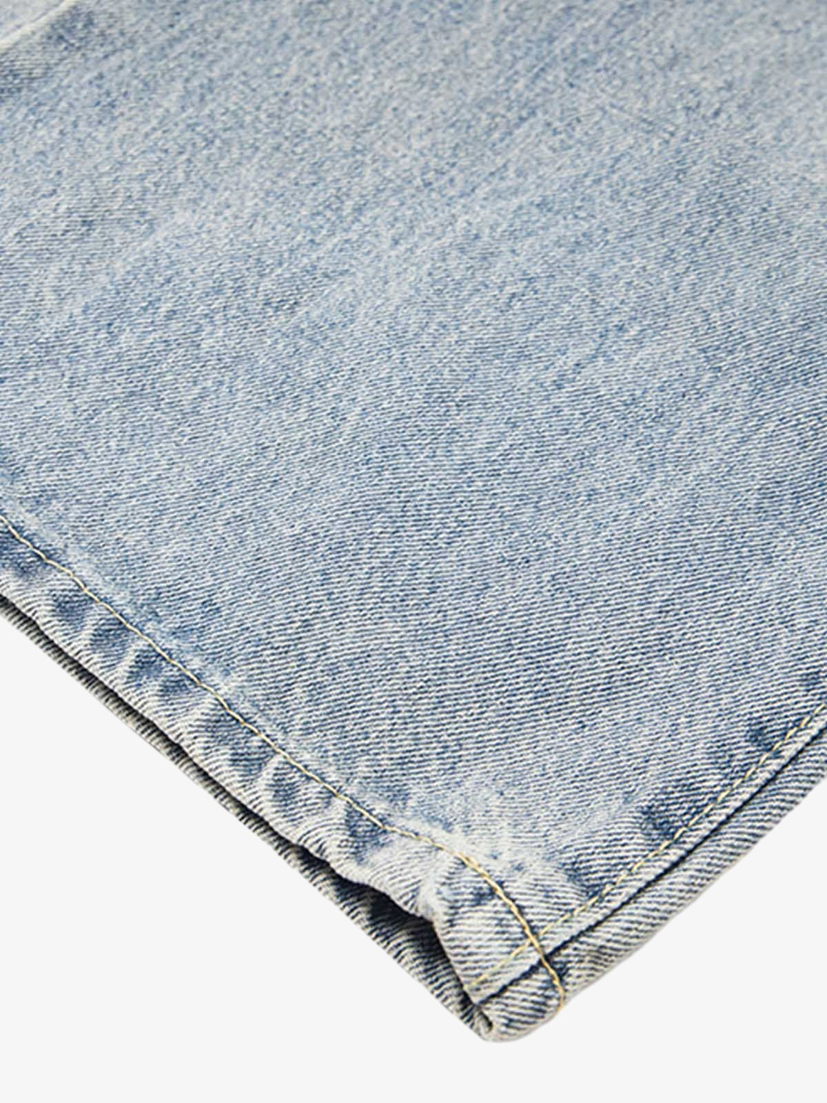 Retro Distressed Dirty Jeans