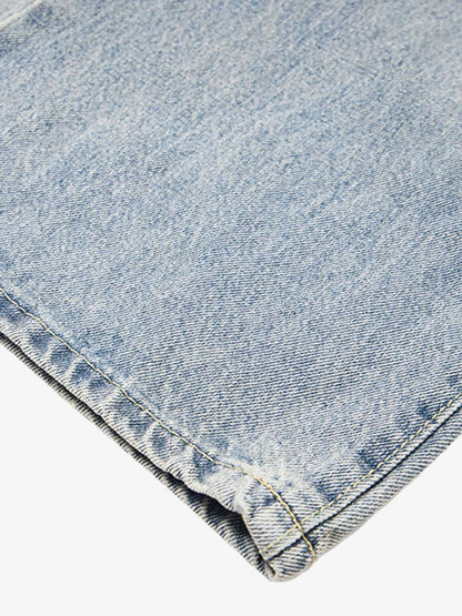 Retro Distressed Dirty Jeans