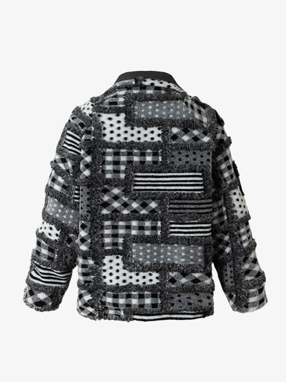 Thesupermade Special Plaid Polka Dot Reversible Cotton Jacket