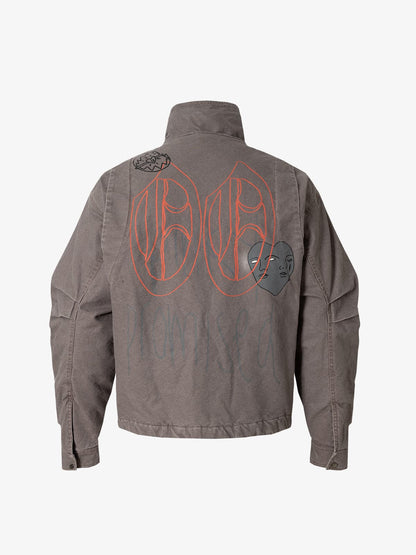 Winter-Ready Corduroy Jacket with Faux Fur Trim for Men