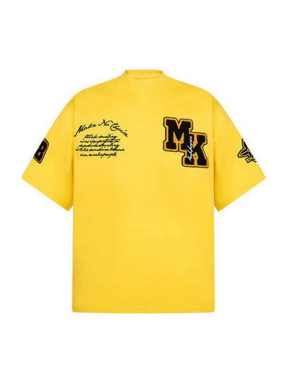 Heavy Embroidery Patch Embroidered T-shirt