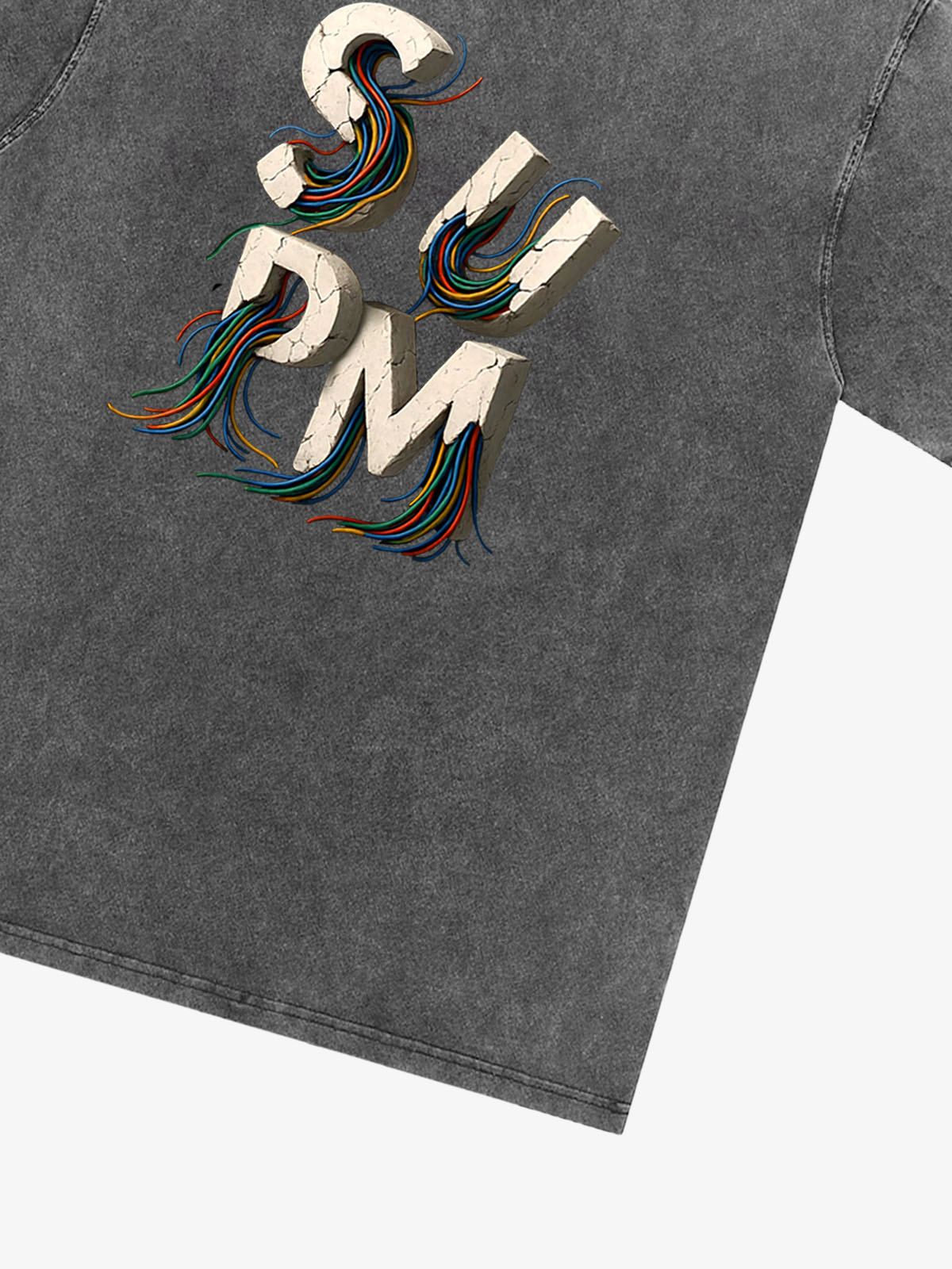 supm cable graphic T-shirt