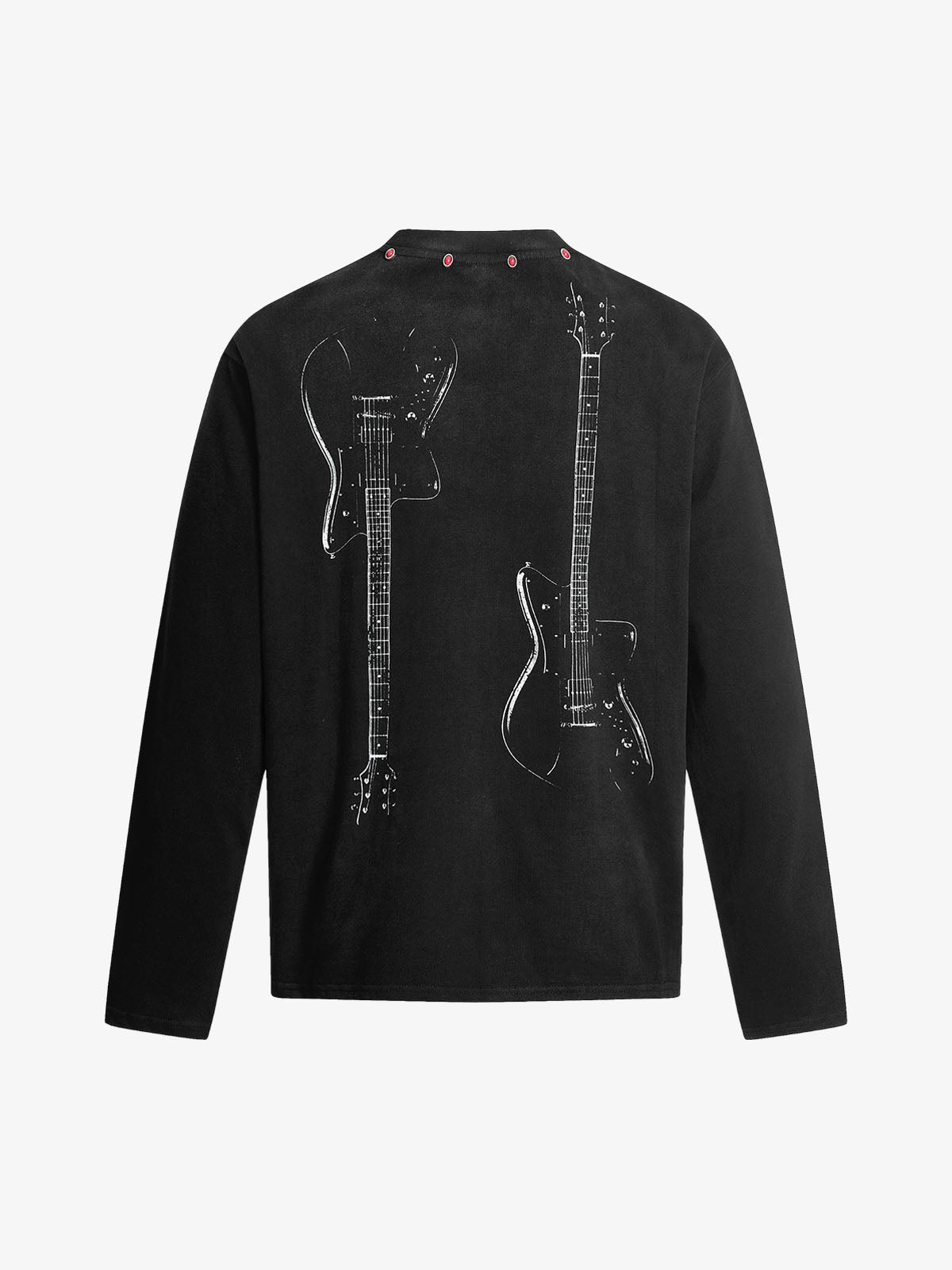 American Retro Rivet Design Street Hip-hop Long Sleeves T-shirt