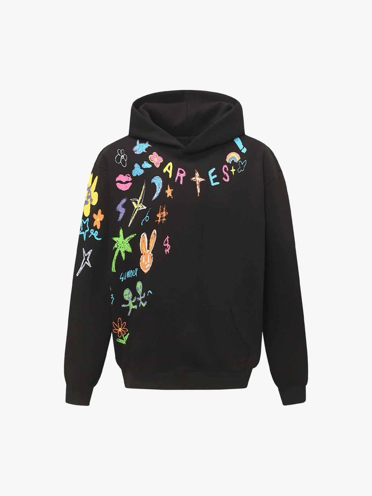 Embroidered Graphic Hoodie for Women - Stylish and Comfortable Fall/Winter Wear