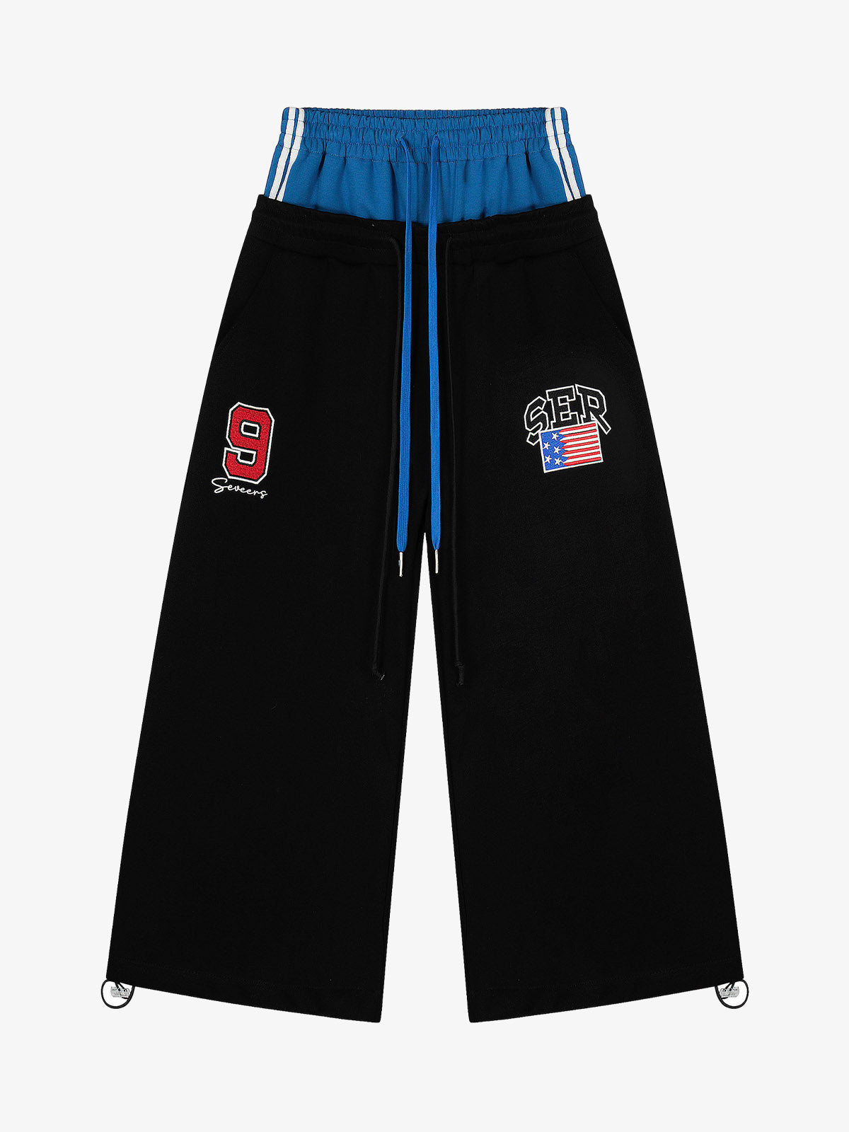 Stylish Wide-Leg Trousers with Contrast Waistband for Everyday Wear