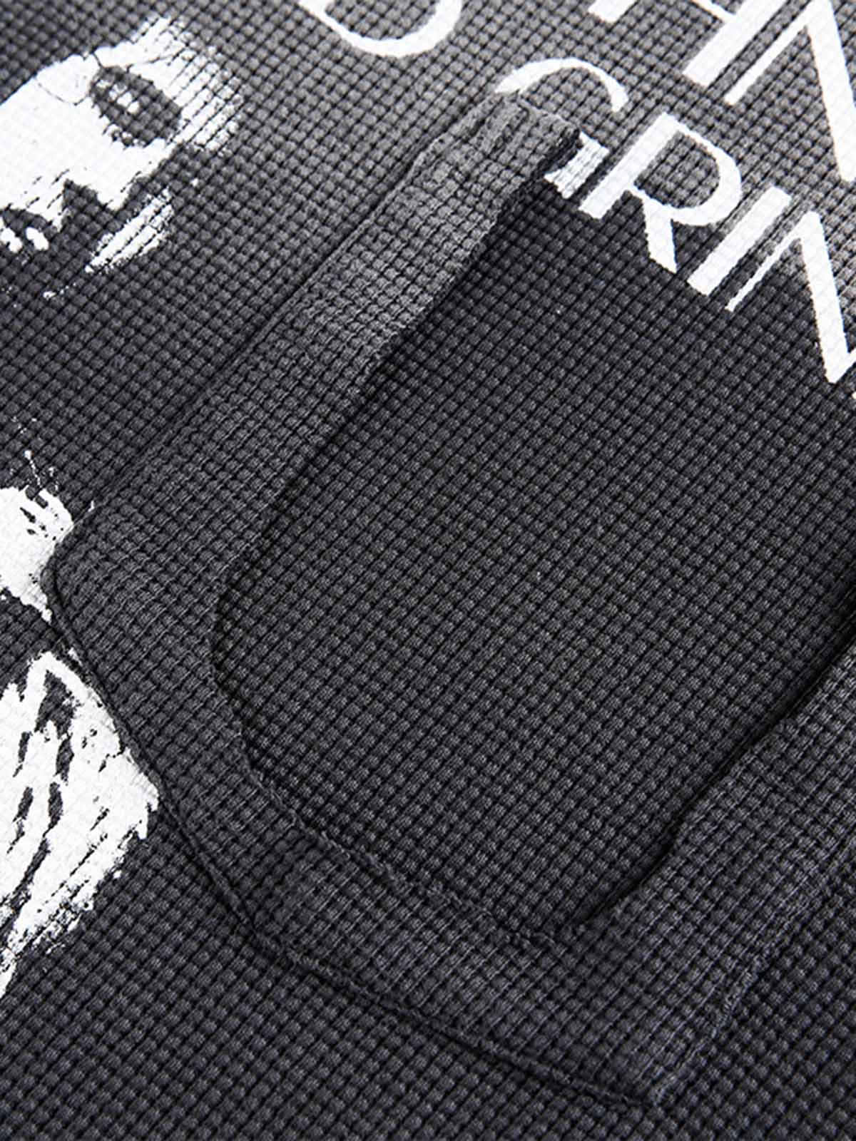 Portrait Pocket Ripped Long Sleeve T-Shirt