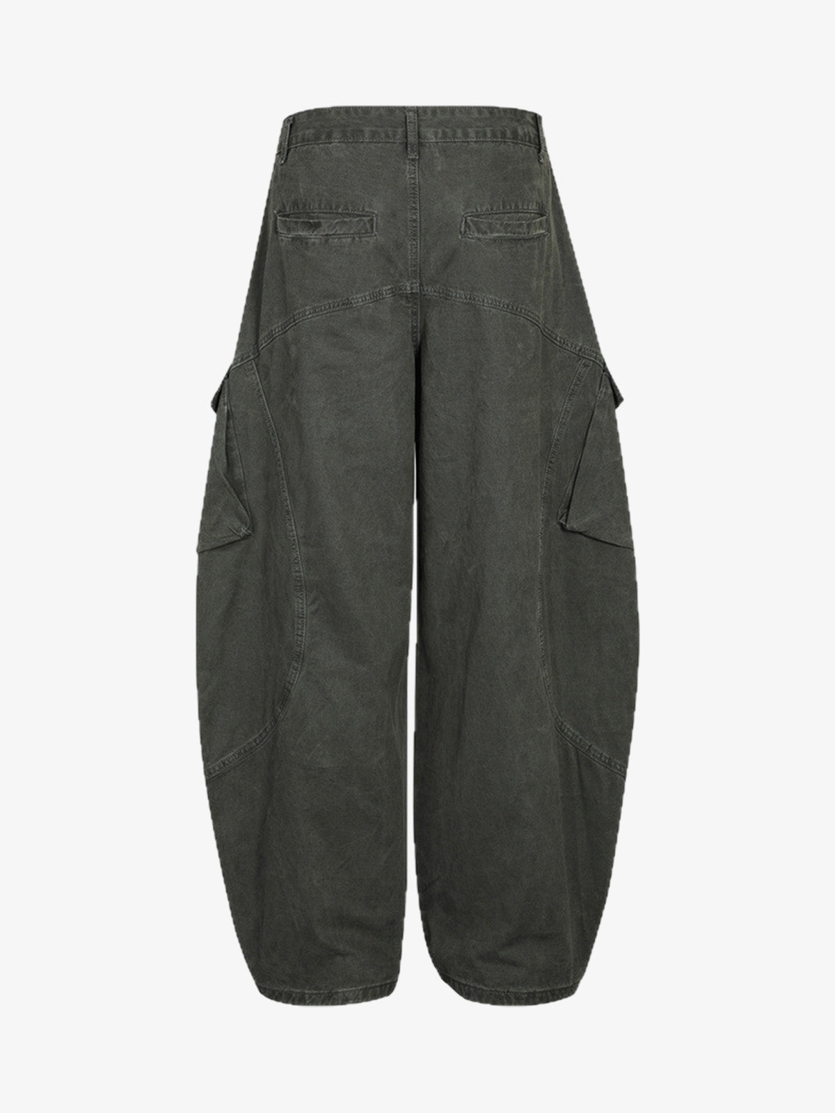 Wide-Leg Cargo Pants with Unique Pocket Design for Casual Style