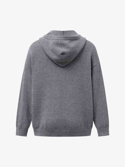 Stylish Hooded Sweater with Embroidered Graphics for Casual Wear