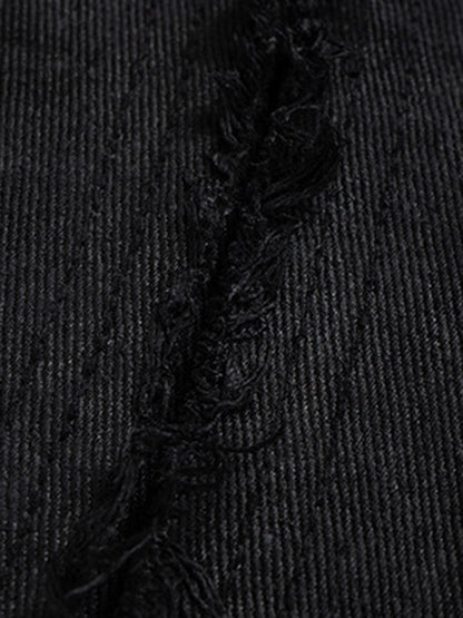 Waxed Baggy Side Whisker Jeans