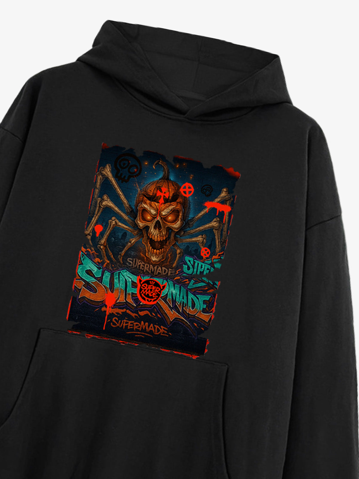 Bloody Dark Skull Spider Hoodie