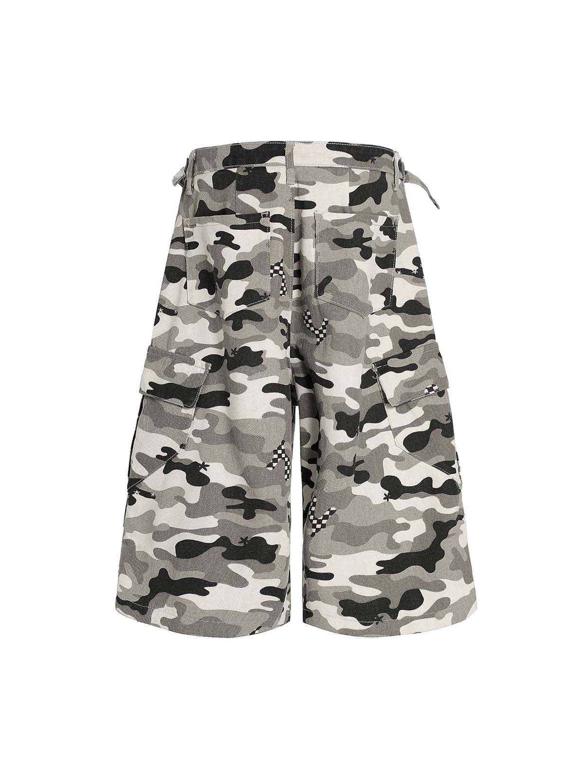 Camouflage Multi-pocket Cargo Jorts