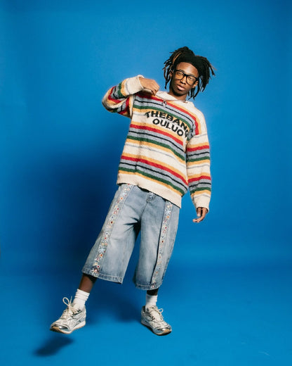 Thesupermade Vintage Striped Sweater - 2344