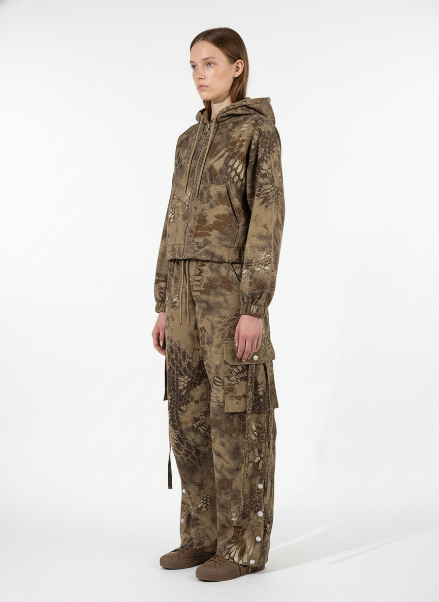 Street Snake Camo Multi-pocket Cargo Pants