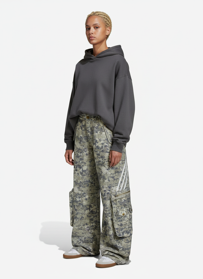 Street Camo Multi-Pocket Workwear Scimitar Pants - 2516