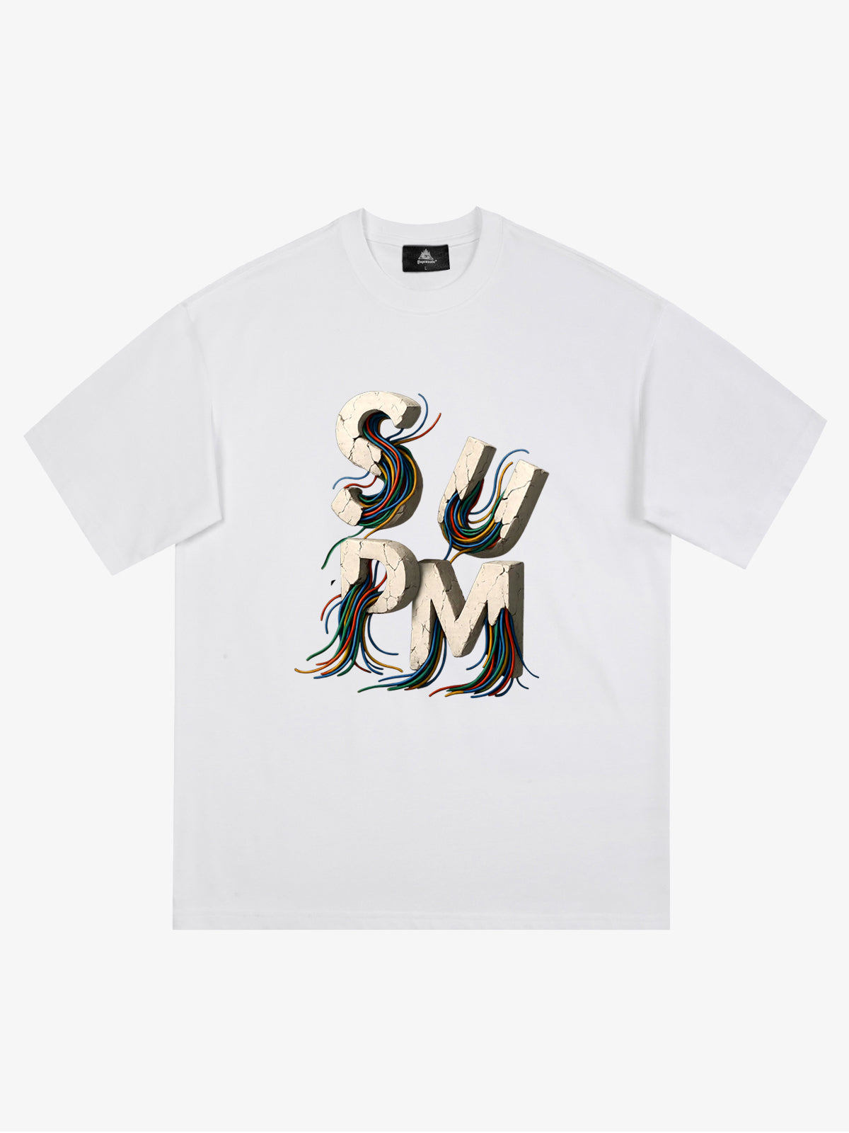 supm cable graphic T-shirt