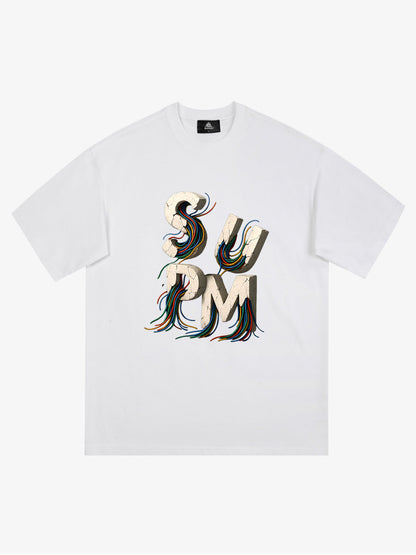 supm cable graphic T-shirt