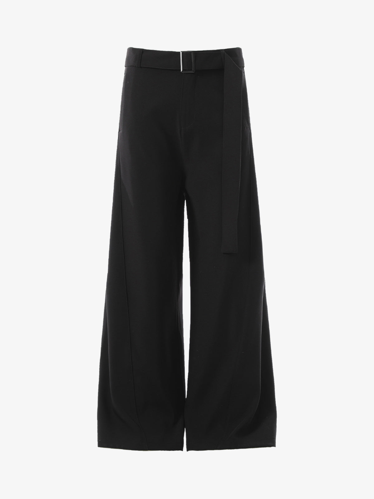 High Street Belt Pleated Flared Scimitar Pants
