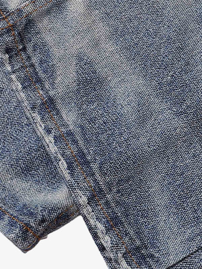 Street Chain Pendant Deconstructed Jeans