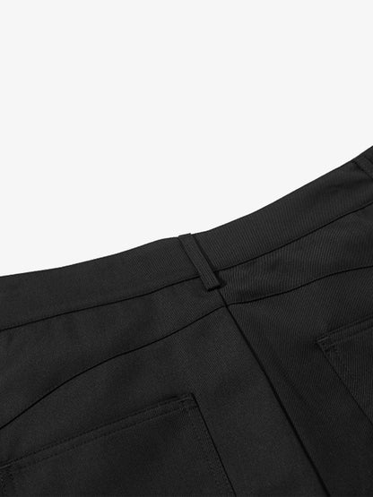 Plaid Jacket with Zipper Detail and Keychain Accessory