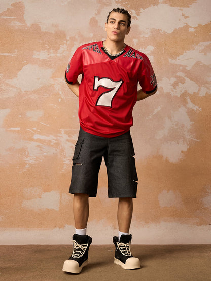 Original "SUPER 7" V-Neck Jersey T-SHIRT - 2424