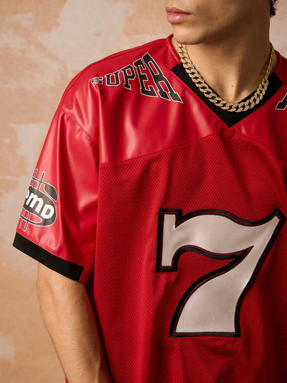 Original "SUPER 7" V-Neck Jersey T-SHIRT - 2424