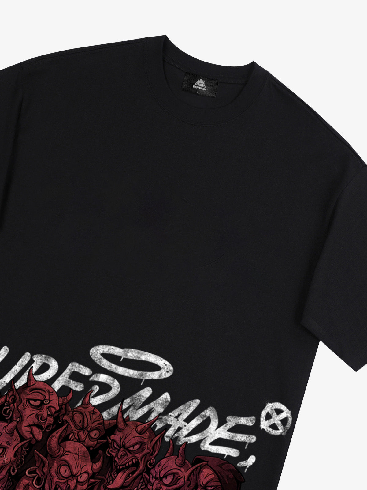 Thesupermade Dark Devil Maniac's Gothic Graffiti T-shirt