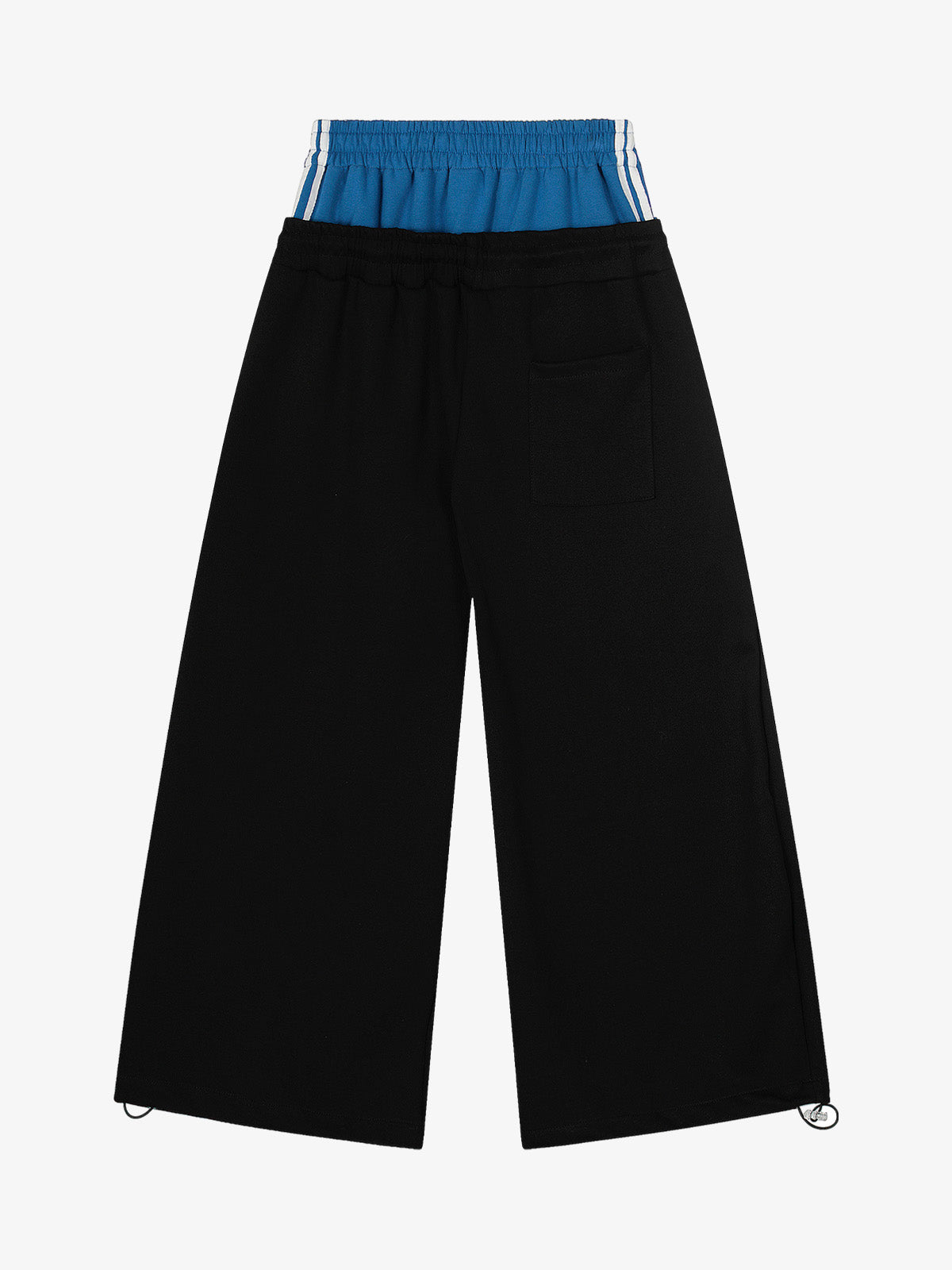 Stylish Wide-Leg Trousers with Contrast Waistband for Everyday Wear