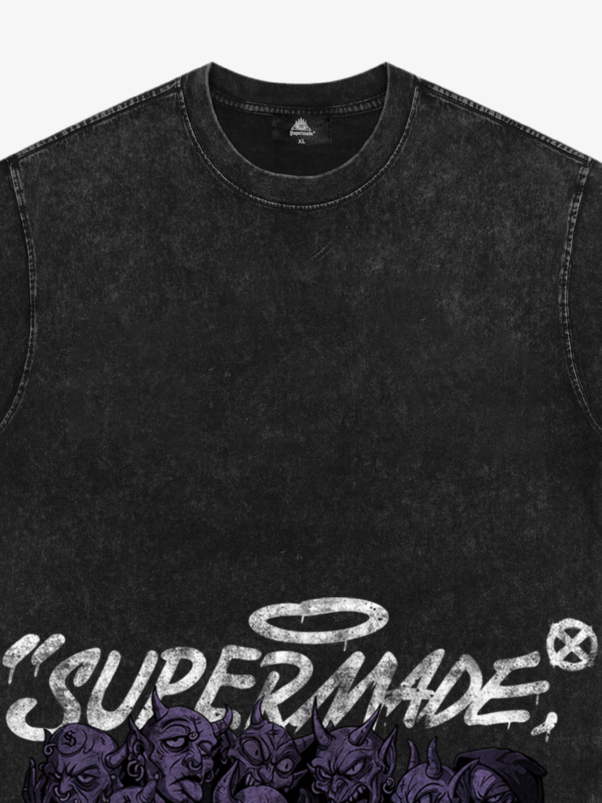 Thesupermade Dark Devil Maniac's Gothic Graffiti T-shirt