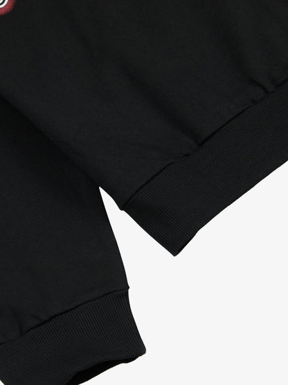 Retro Hip-Hop Cupid Rhinestone Zip Up Hoodie