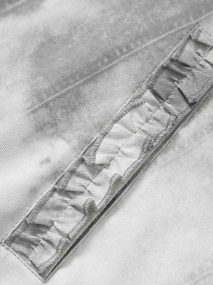 Winter-Ready Corduroy Jacket with Faux Fur Trim for Men