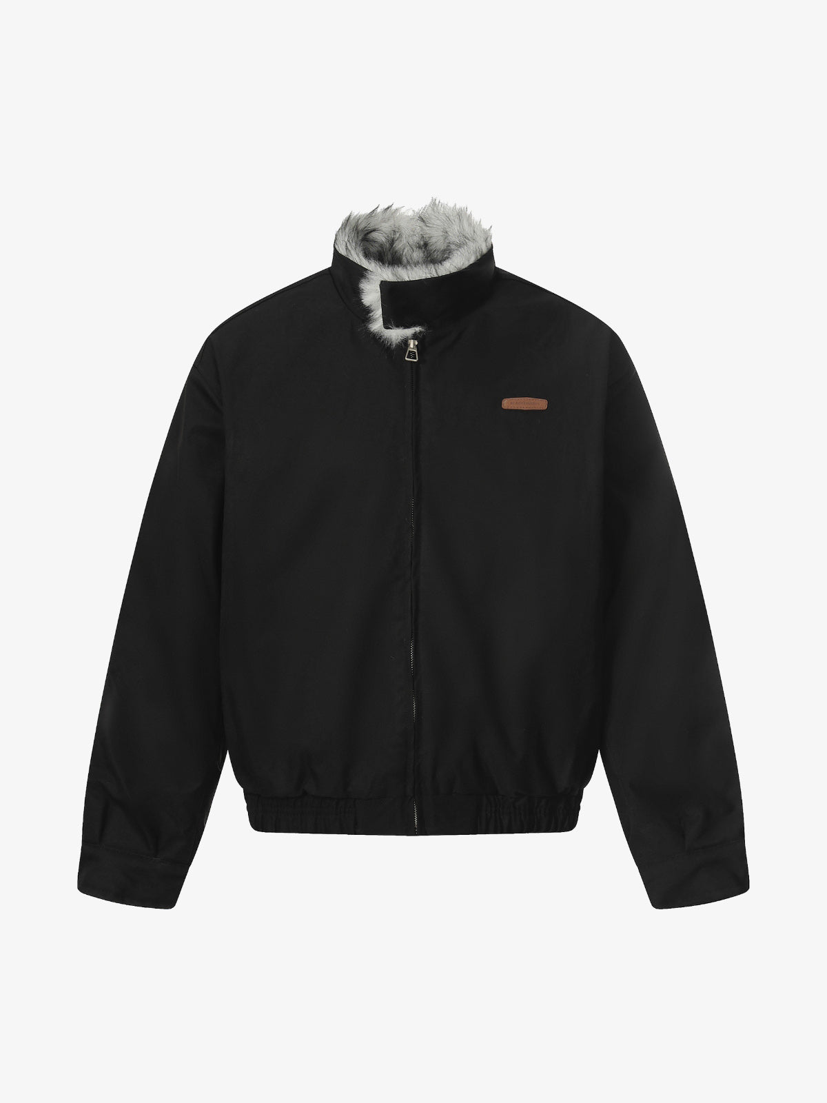 Stylish Winter Bomber Jacket with Faux Fur Collar - Perfect for Cold Weather