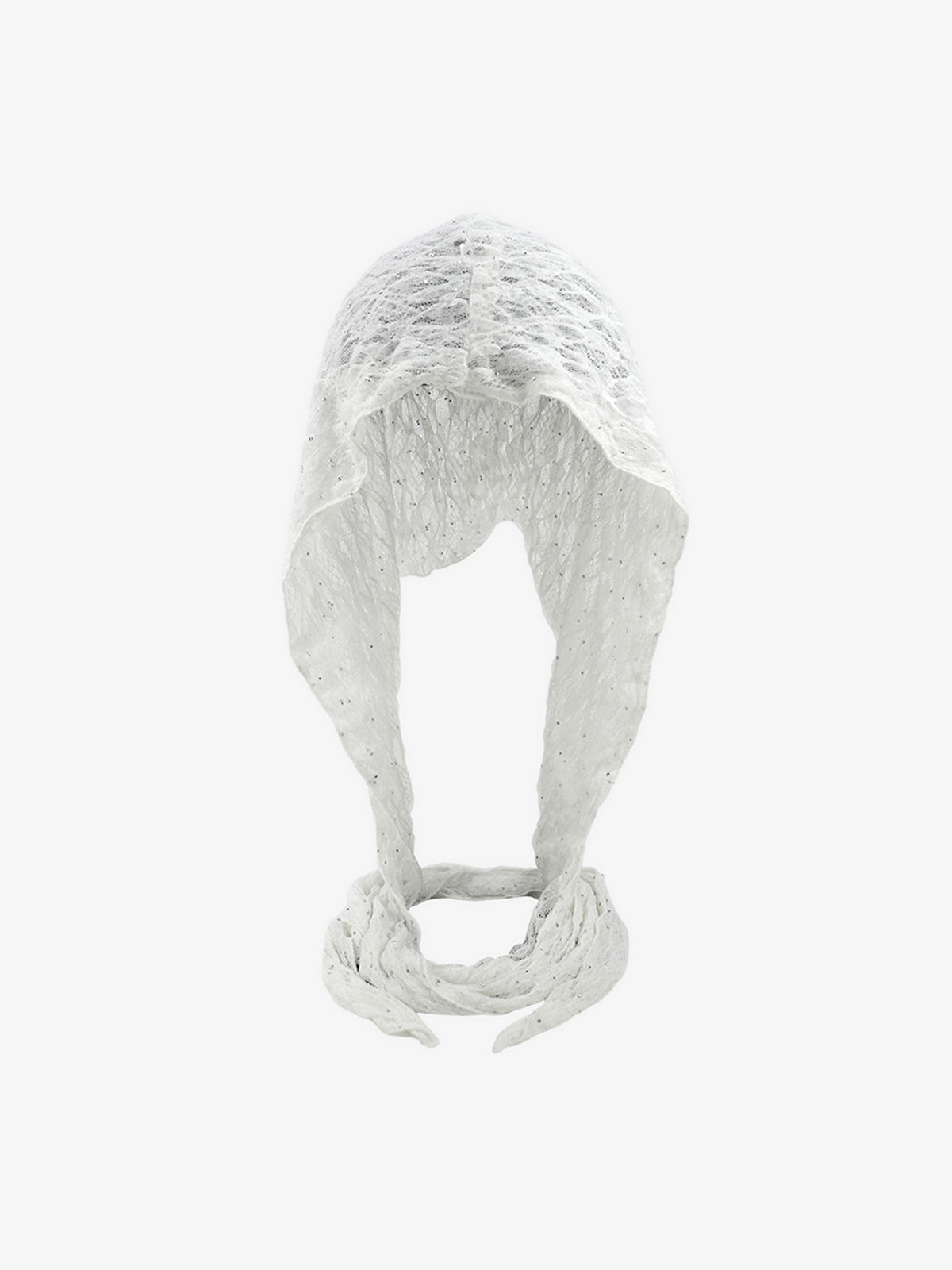 Elegant Lace Bonnet with Adjustable Ties for Versatile Styling