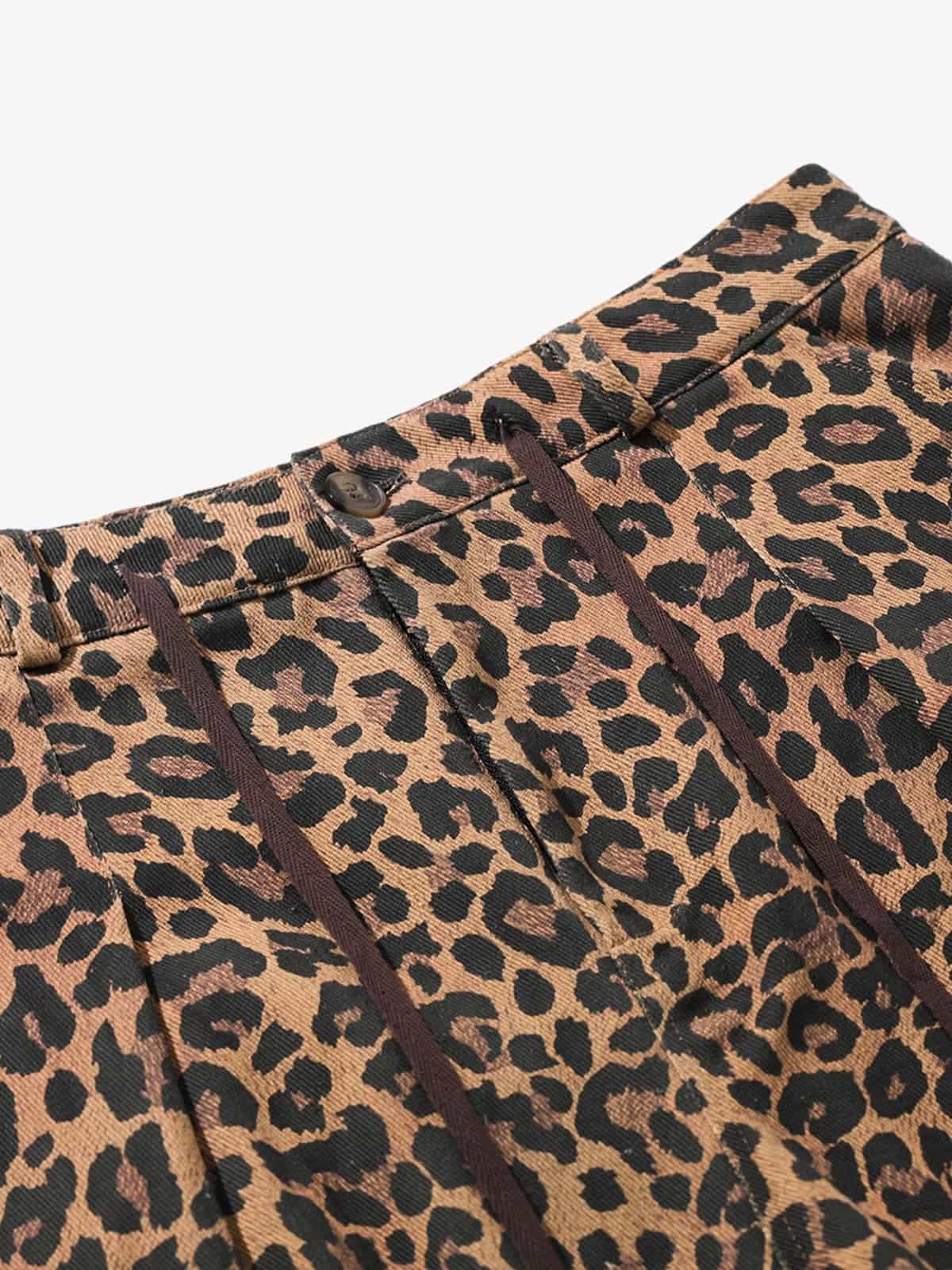 High-Waisted Wide-Leg Cargo Pants with Unique Pocket Design