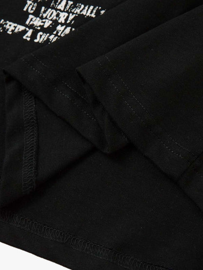 Thesupermade Hip-Hop Punk Faux Two-Piece Long-Sleeved T-Shirt