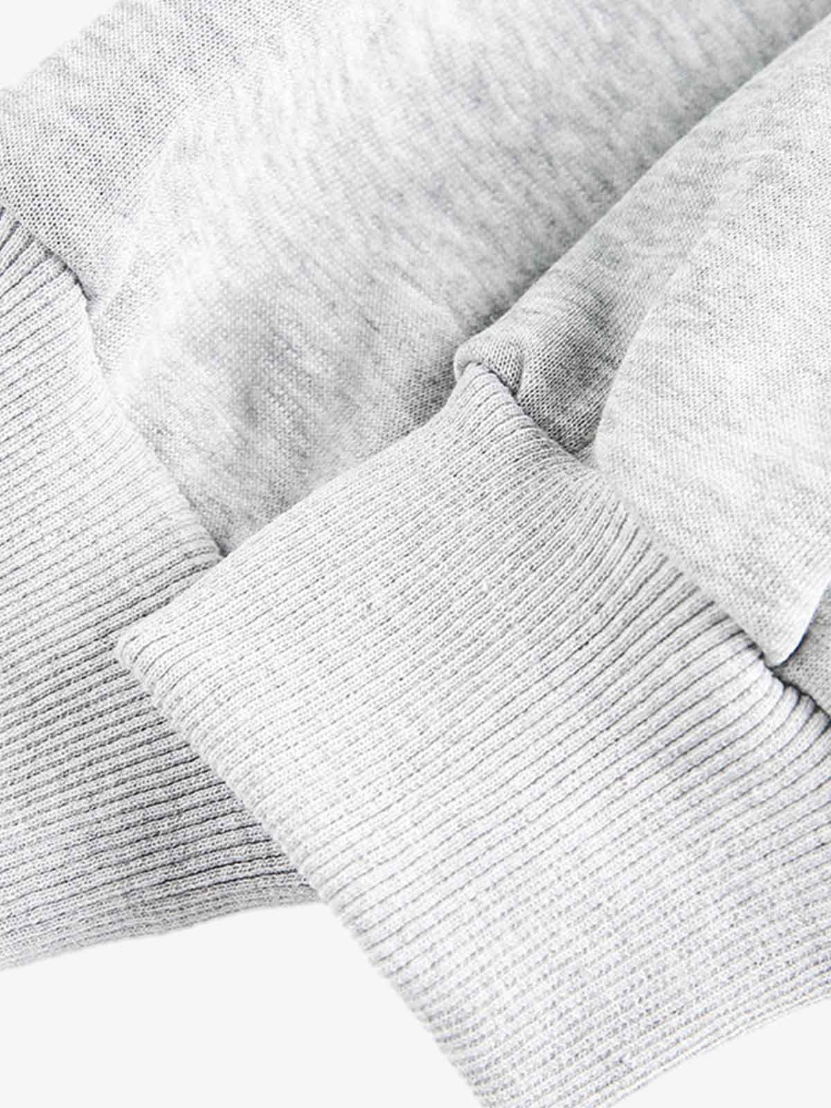 Street Deconstructed Split Zippered Hooded Sweatshirt