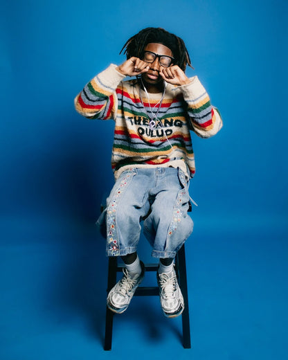 Thesupermade Vintage Striped Sweater - 2344