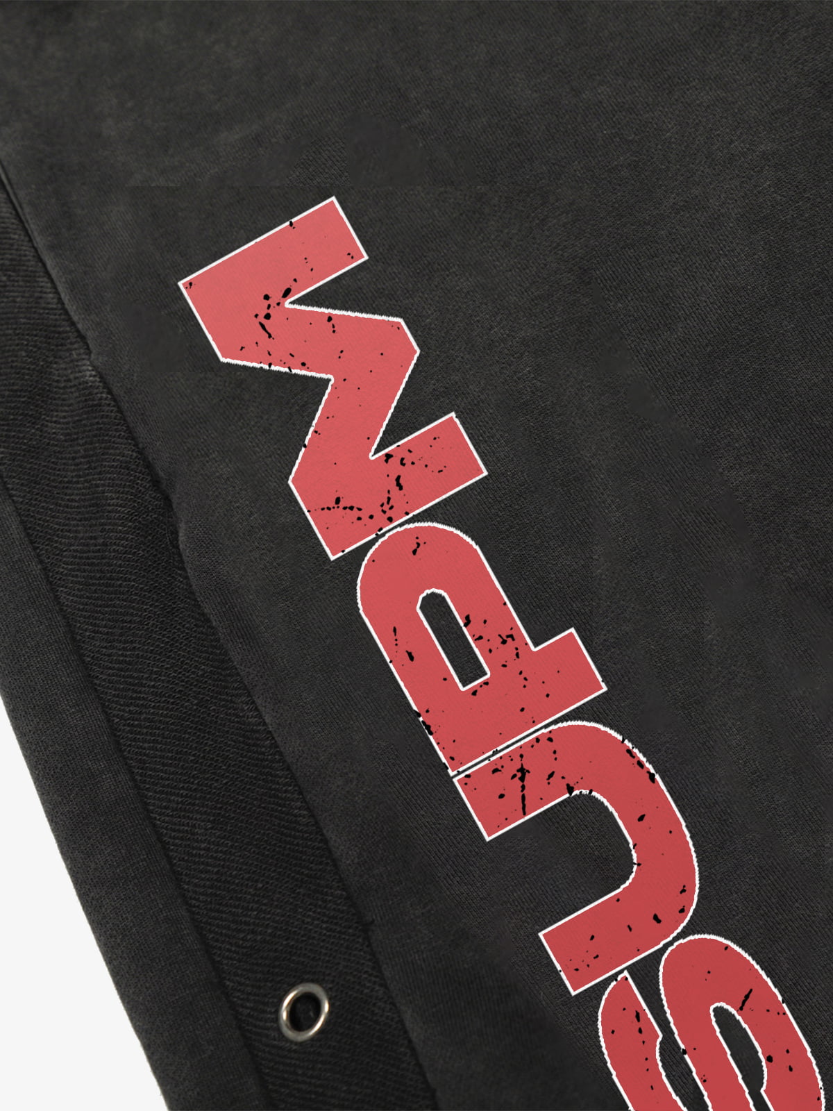 Stylish Wide-Leg Trousers with Bold Side Lettering for Casual Wear