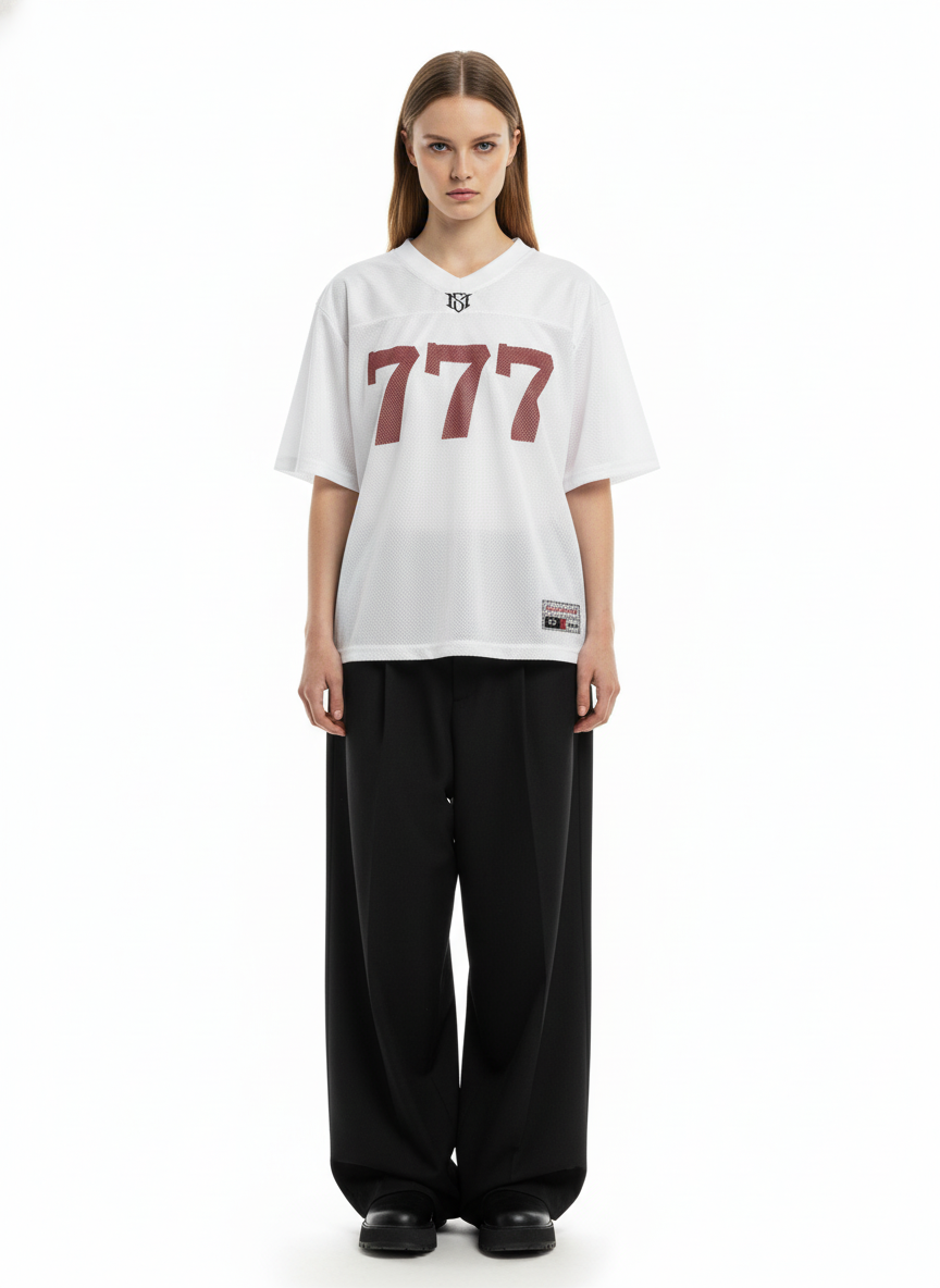Jersey Letter Print Quick Dry V-neck T-shirt - 2389