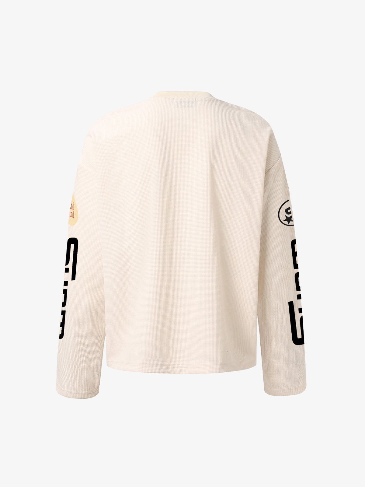 Long Sleeve Thermal Top with Bold Logo Design