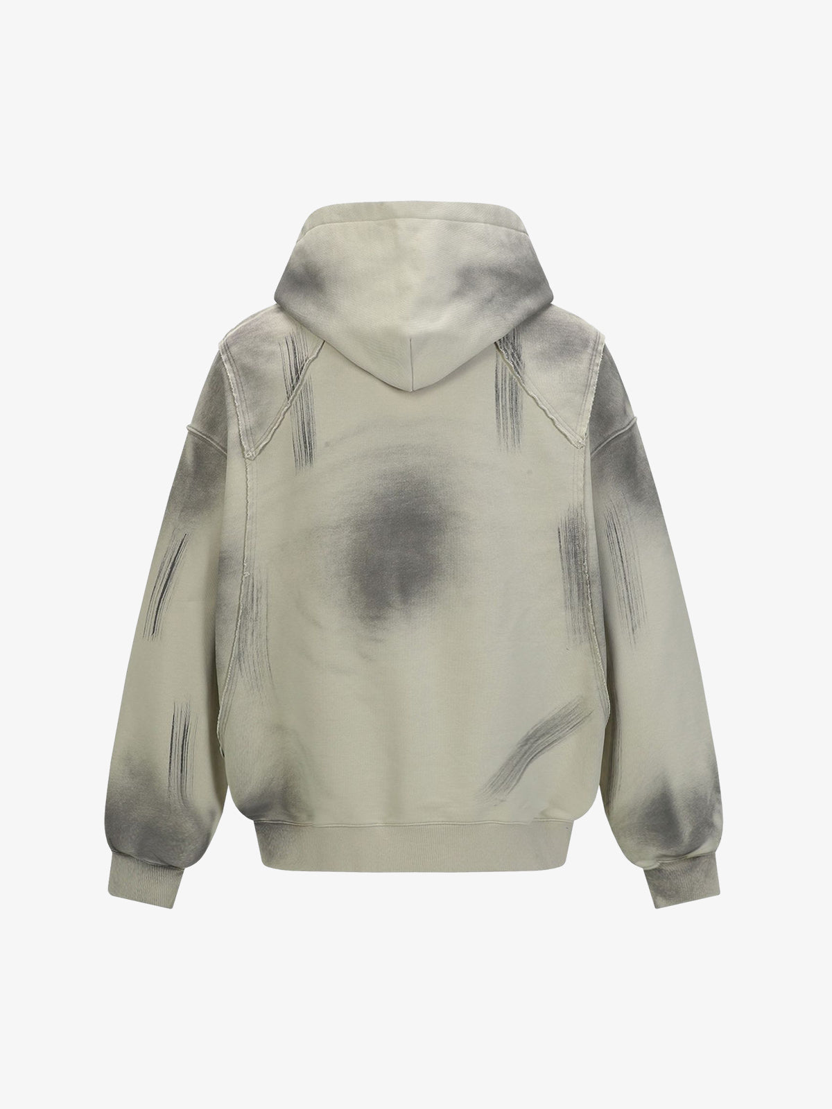 Trendy Tie-Dye Hoodie with Unique Distressed Design for Casual Wear