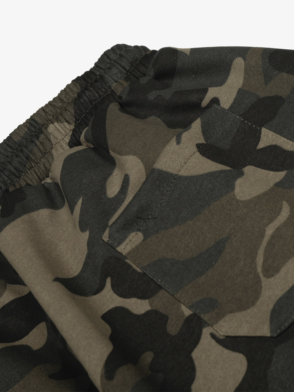 Camouflage Wide-Leg Pants with Red Stripes and Embroidery for Casual Wear