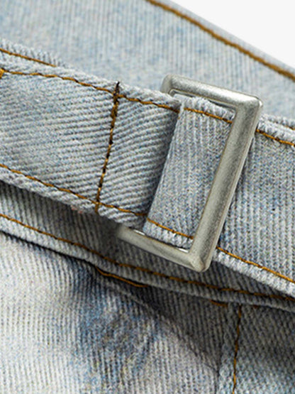 Multi-Keychain Heart Digital Printed Jeans