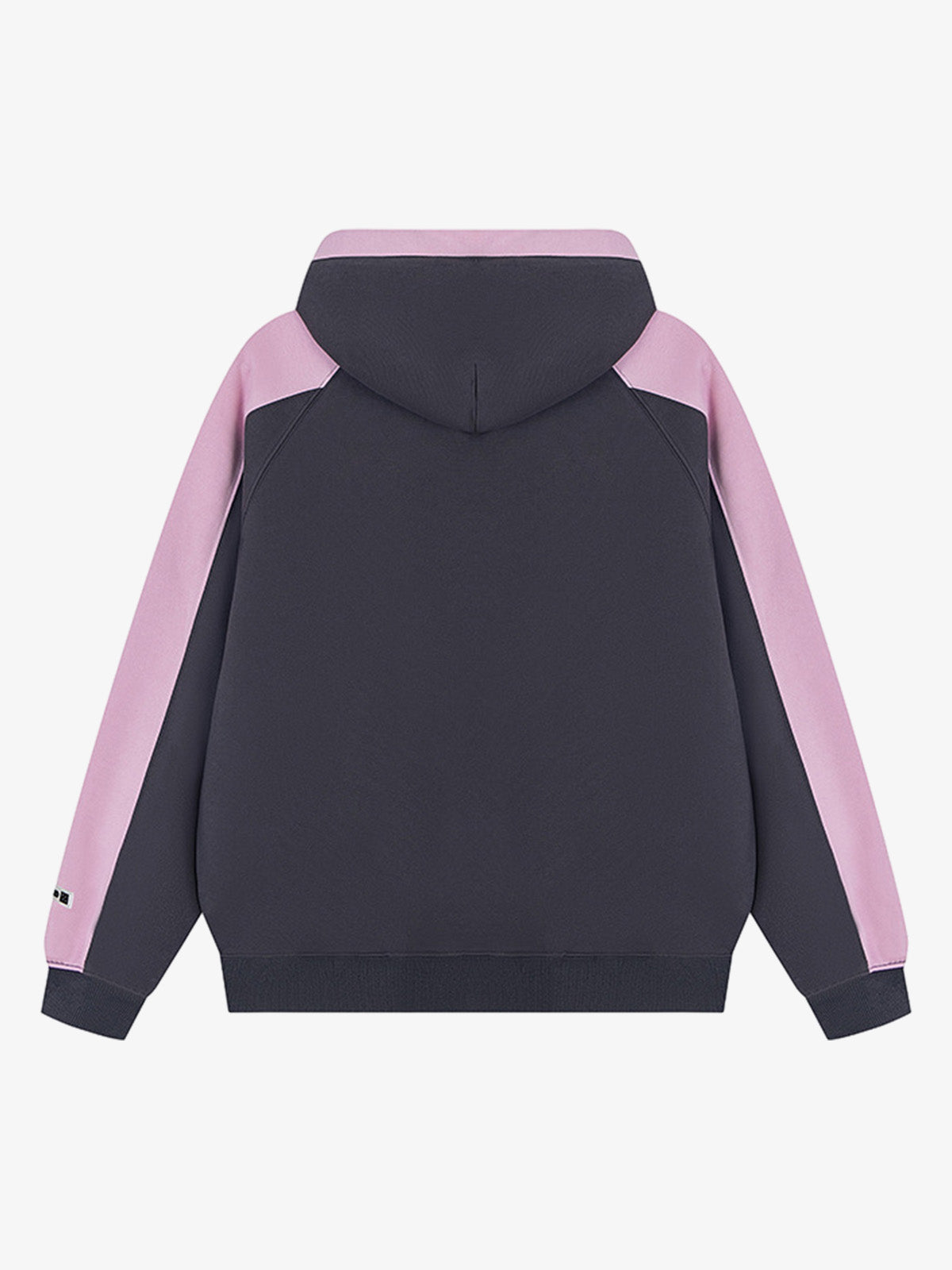 Retro Contrast Color Letter Print Hoodie