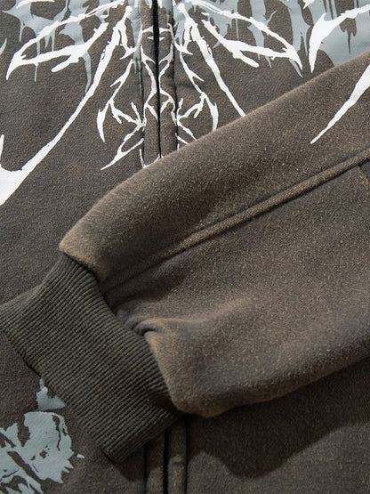 Skull Pattern Knit Sweater for Bold Fashion Statements