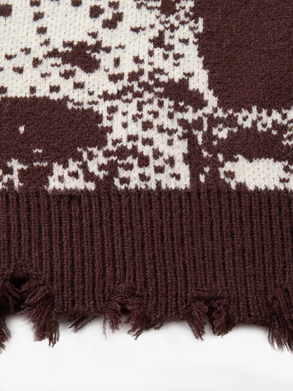 Stylish Contrast Panel Zip-Up Sweater for Casual and Sporty Looks