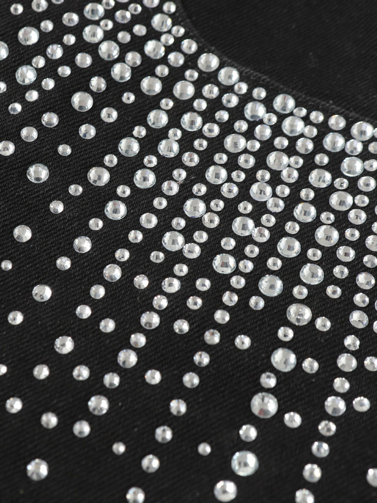 Retro Washed Rhinestone Raw Edge Denim Shorts - 2419