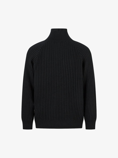 Men's Ribbed Half-Zip Sweater - Stylish and Cozy for Everyday Wear