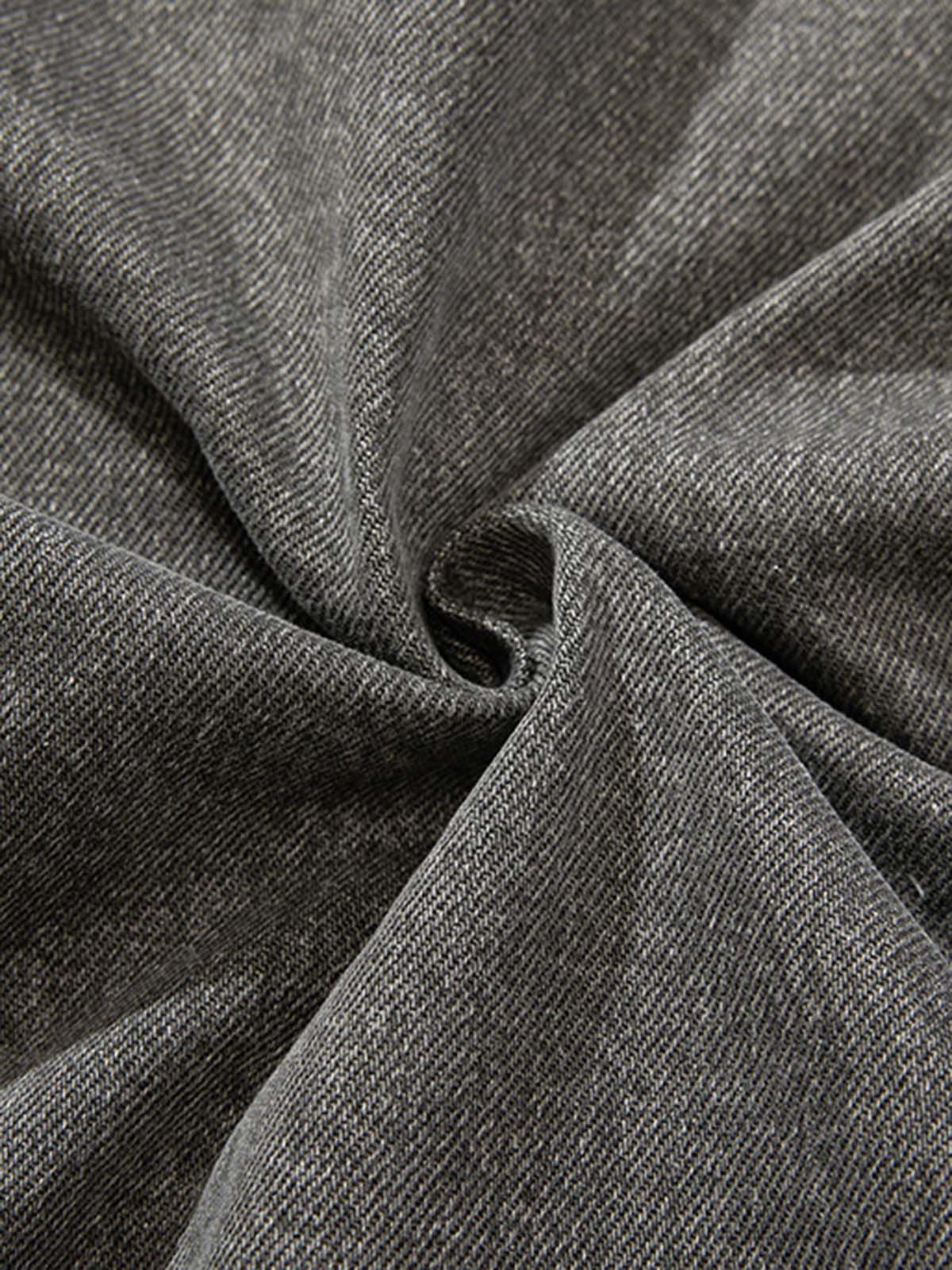 Retro Washed Distressed Denim Jacket