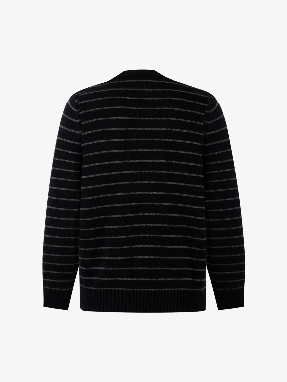 Striped Star-Embellished Sweater for Casual Elegance