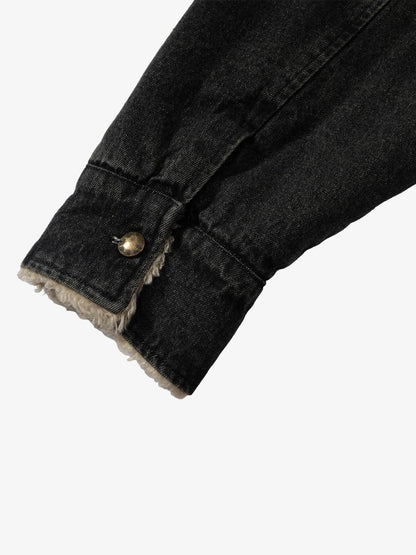 Winter-Ready Corduroy Jacket with Faux Fur Trim for Men